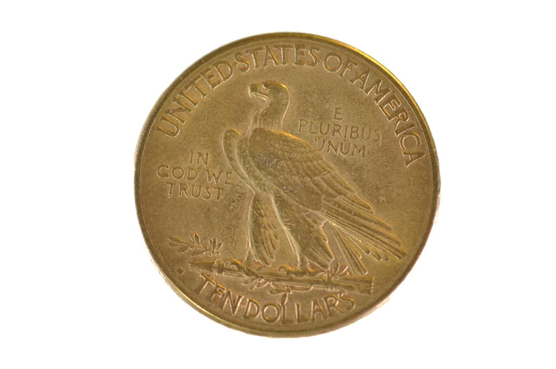 1912 Indian Head Ten Dollar Gold Coin, photo 2 of 2