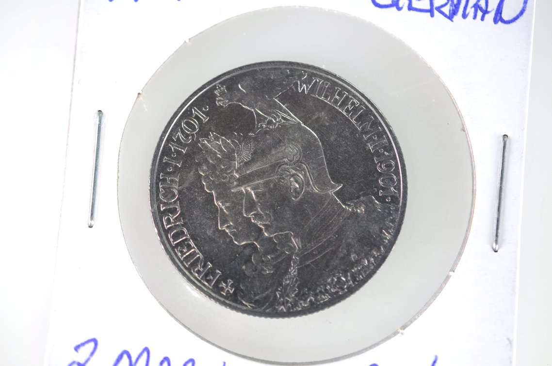1901 and 1902 German Two Zwei Mark Coins, photo 5 of 6
