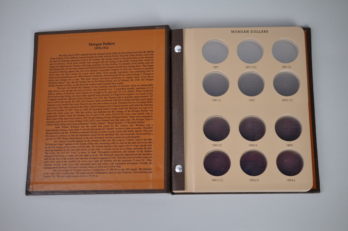 Morgan Dollar Collectors World Coin Library Holder Books, photo 10 of 11