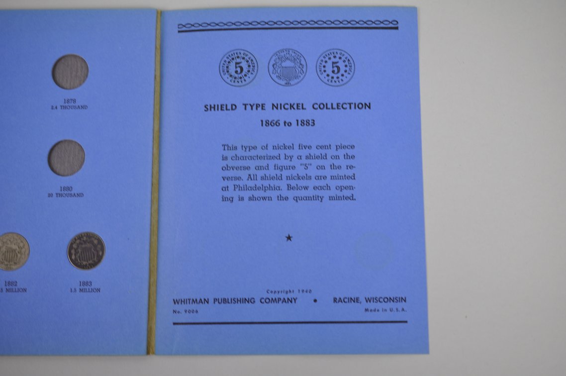 1866-1883 Book of Sheild Type Nickles, photo 11 of 11