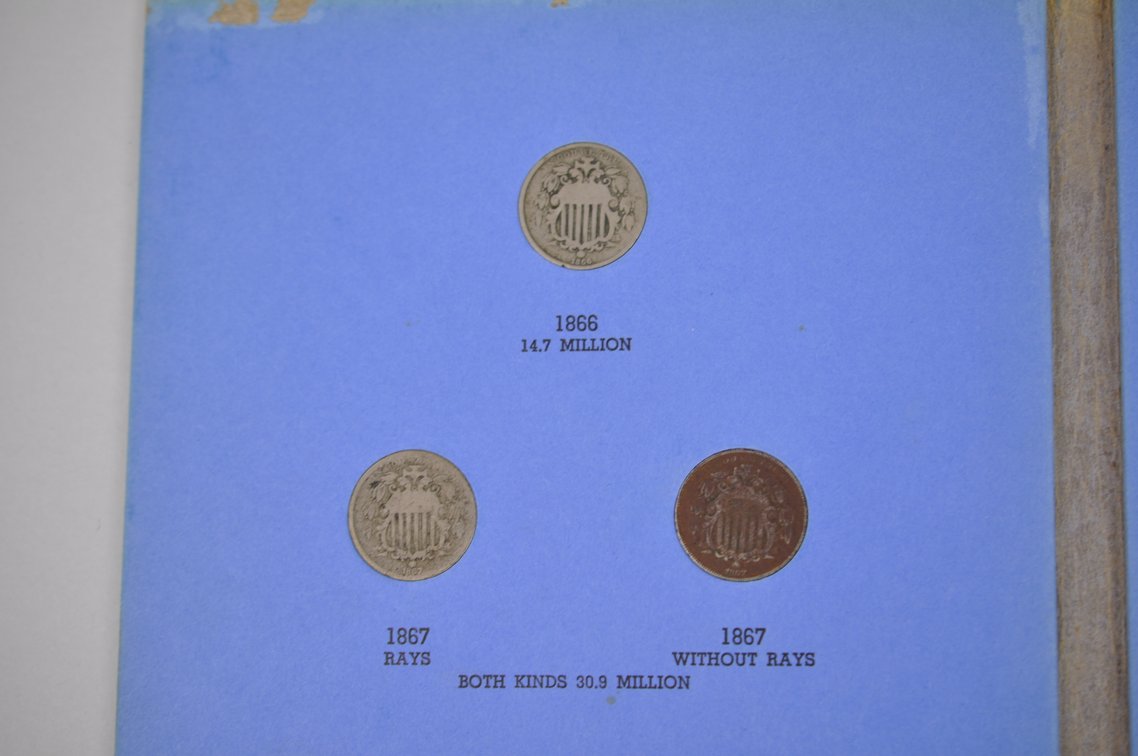 1866-1883 Book of Sheild Type Nickles, photo 4 of 11