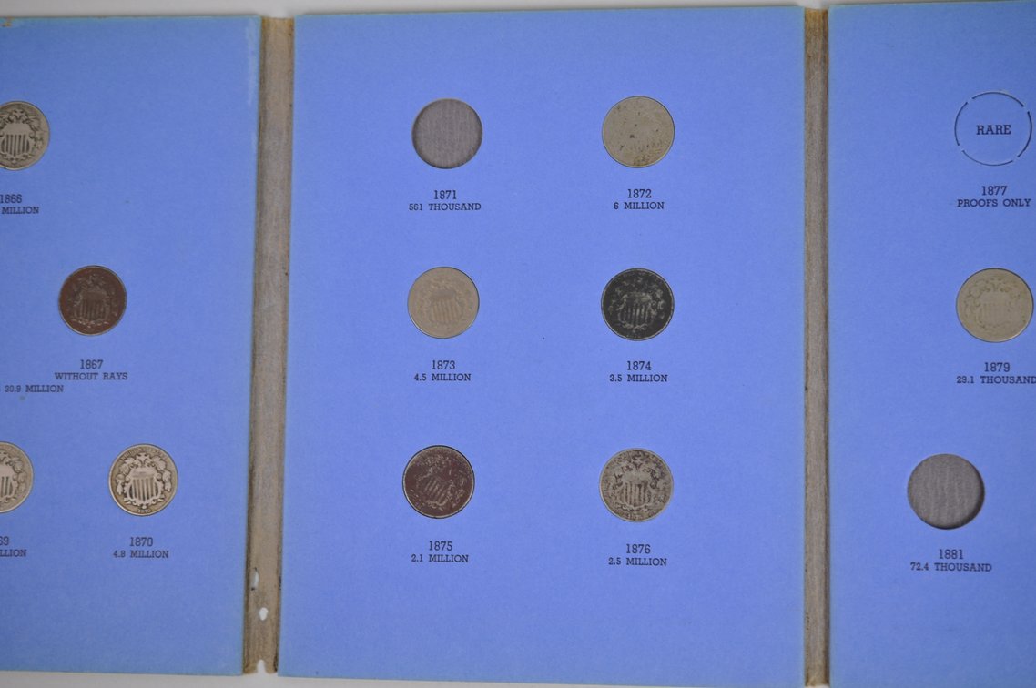 1866-1883 Book of Sheild Type Nickles, photo 6 of 11