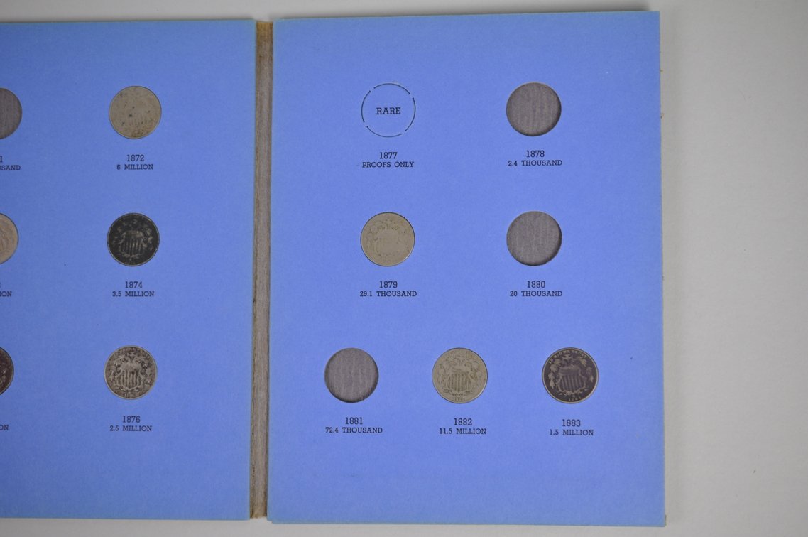 1866-1883 Book of Sheild Type Nickles, photo 9 of 11