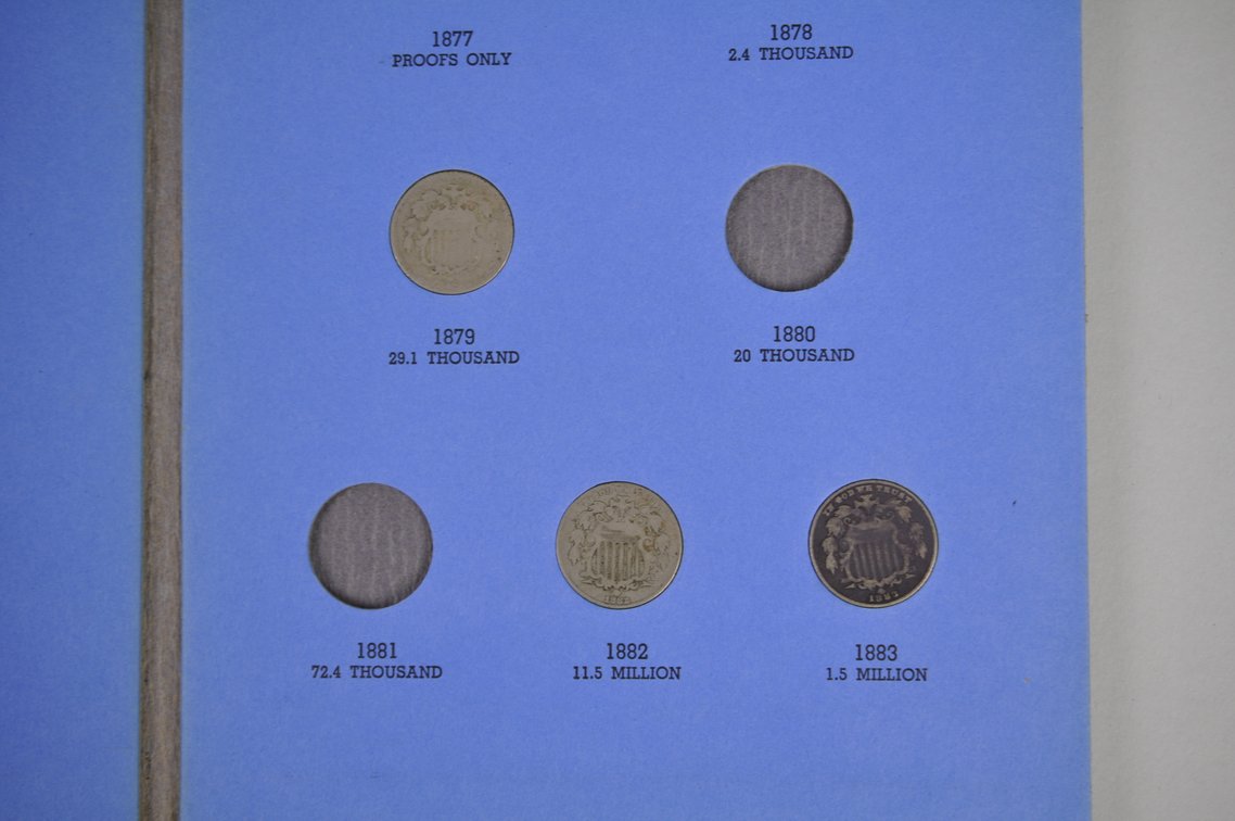 1866-1883 Book of Sheild Type Nickles, photo 10 of 11
