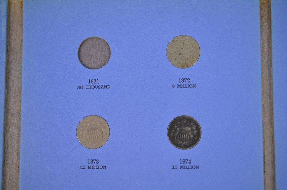1866-1883 Book of Sheild Type Nickles, photo 7 of 11