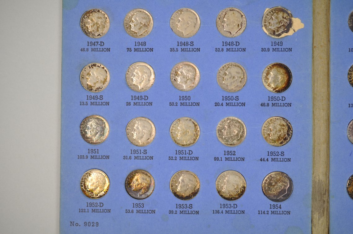 1946-1979 Book of Rossevelt Dimes, photo 4 of 10