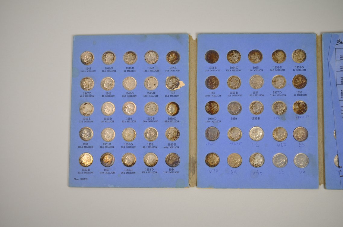 1946-1979 Book of Rossevelt Dimes, photo 2 of 10
