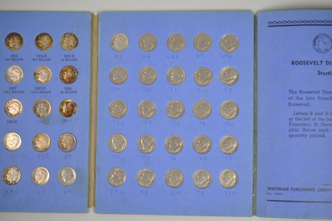 1946-1979 Book of Rossevelt Dimes, photo 8 of 10