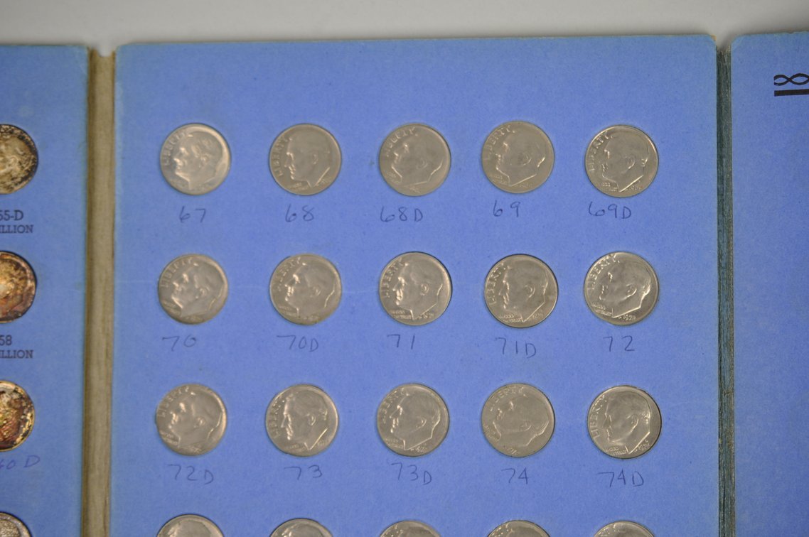 1946-1979 Book of Rossevelt Dimes, photo 9 of 10