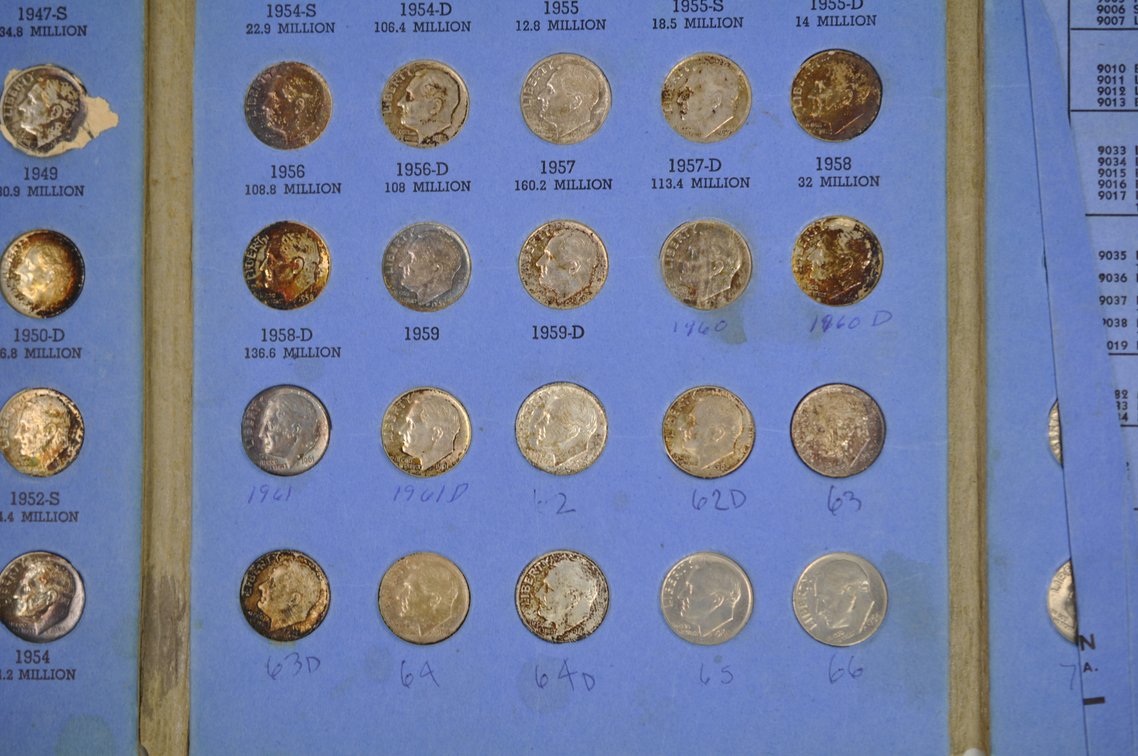1946-1979 Book of Rossevelt Dimes, photo 6 of 10