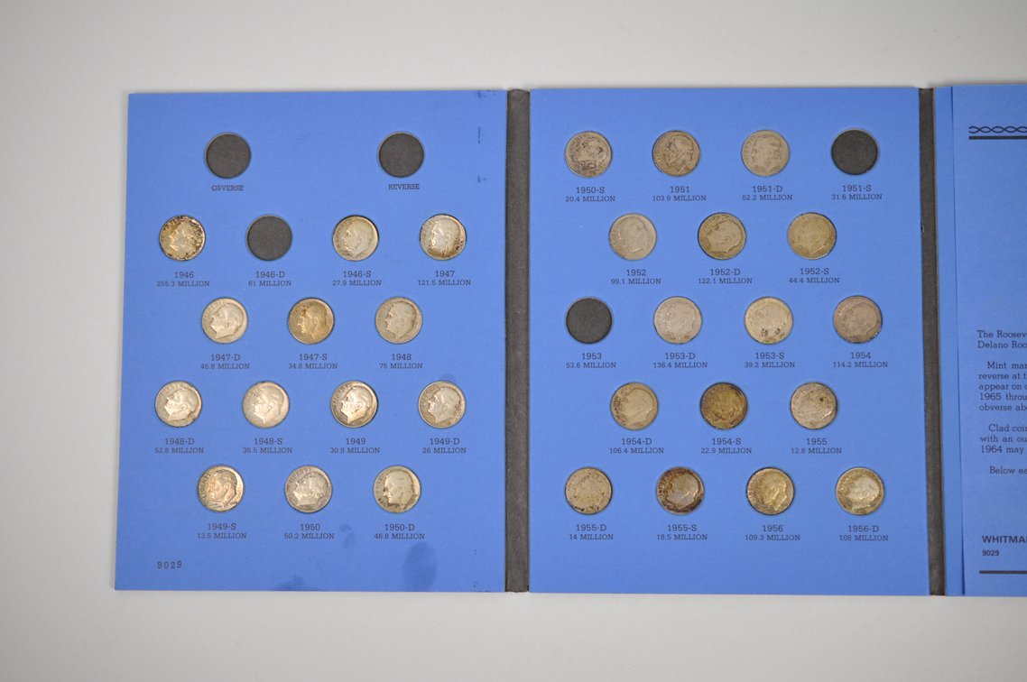 1946-1964 Book of Rossevelt Dimes, photo 2 of 14