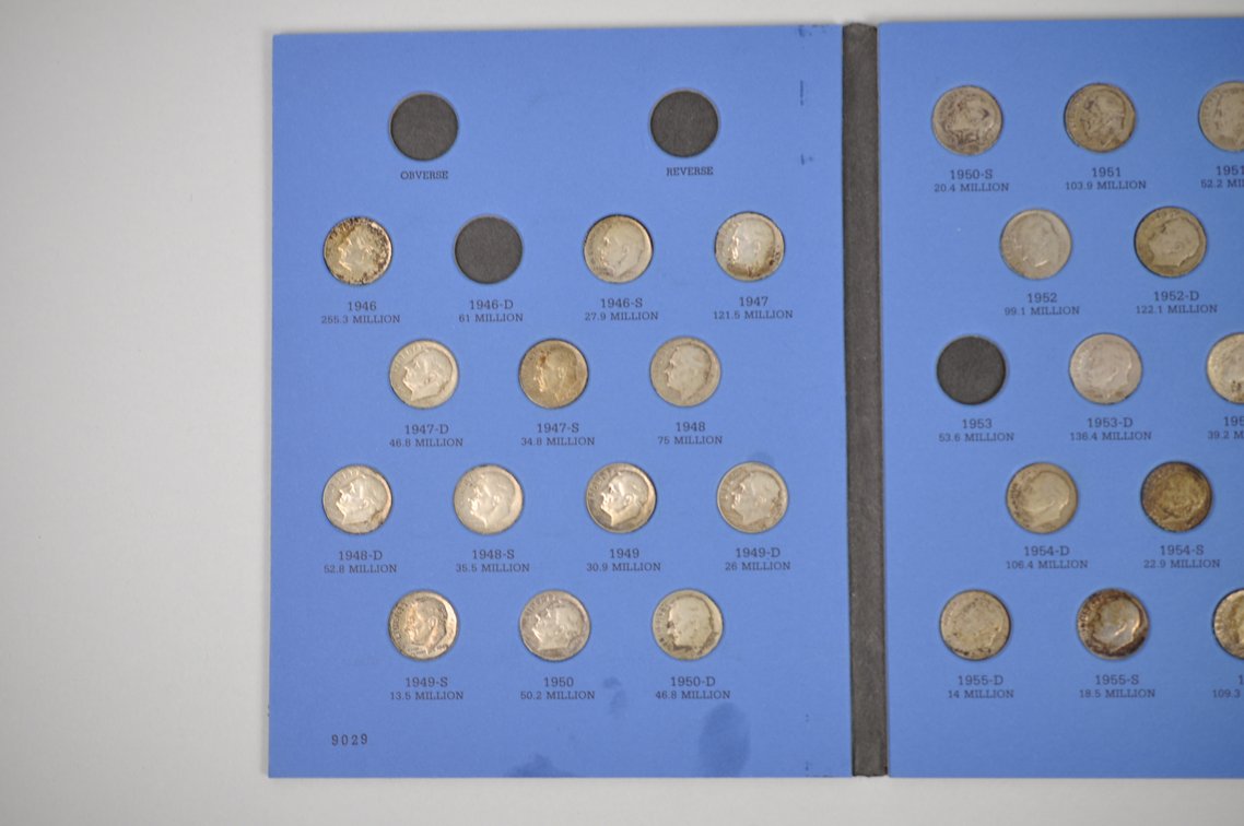 1946-1964 Book of Rossevelt Dimes, photo 3 of 14