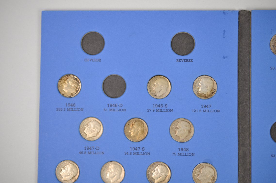 1946-1964 Book of Rossevelt Dimes, photo 4 of 14