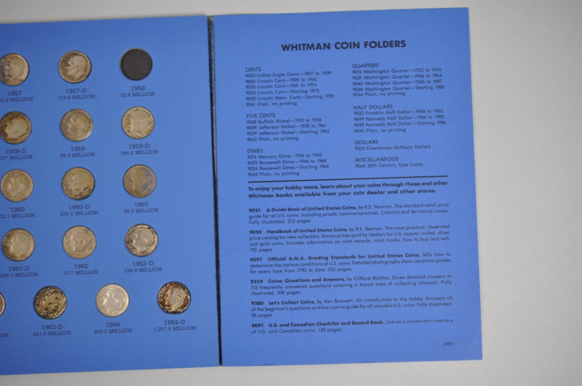 1946-1964 Book of Rossevelt Dimes, photo 13 of 14