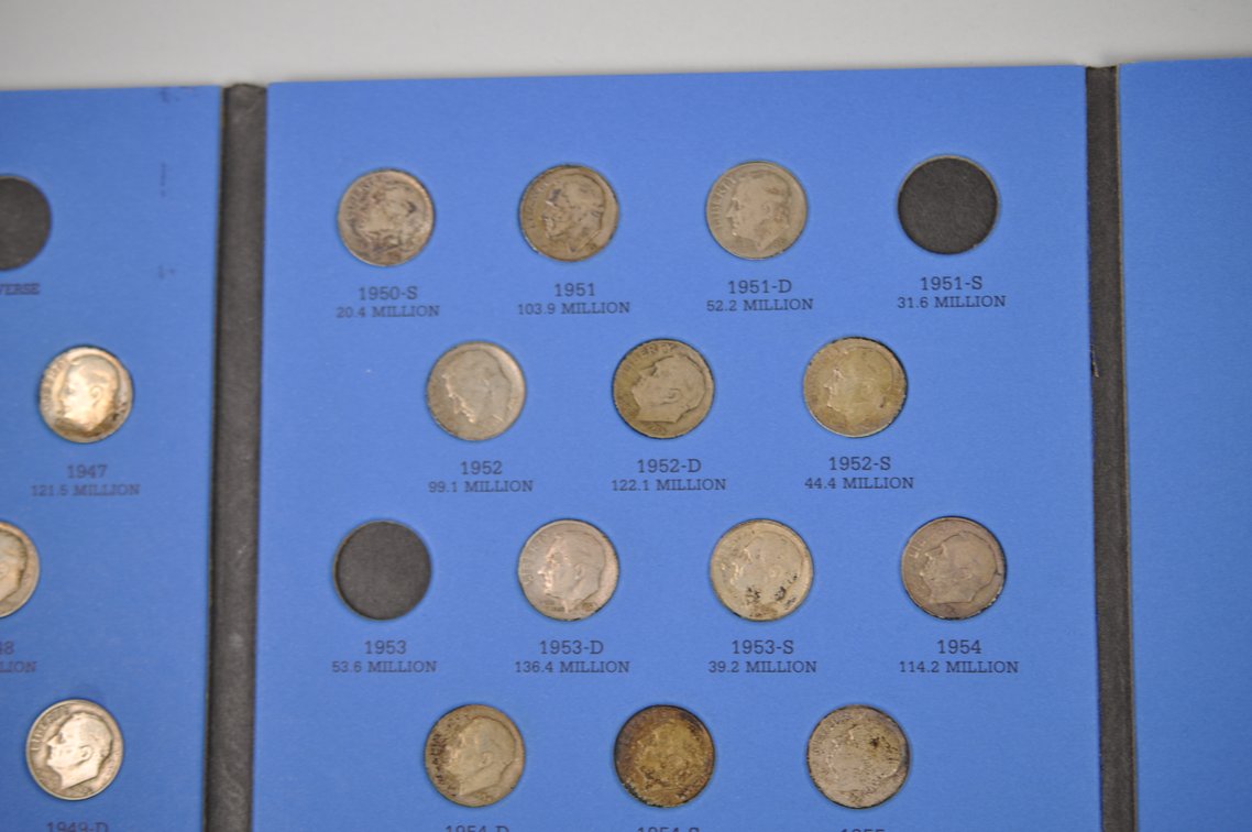 1946-1964 Book of Rossevelt Dimes, photo 14 of 14