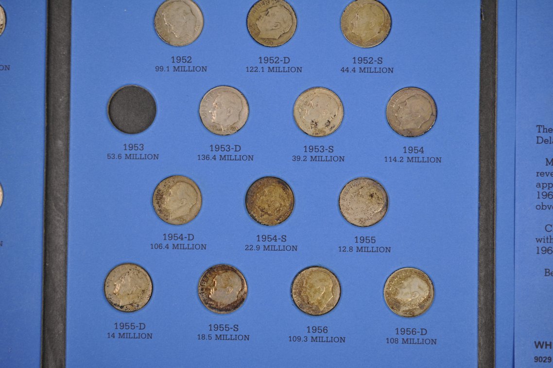 1946-1964 Book of Rossevelt Dimes, photo 7 of 14