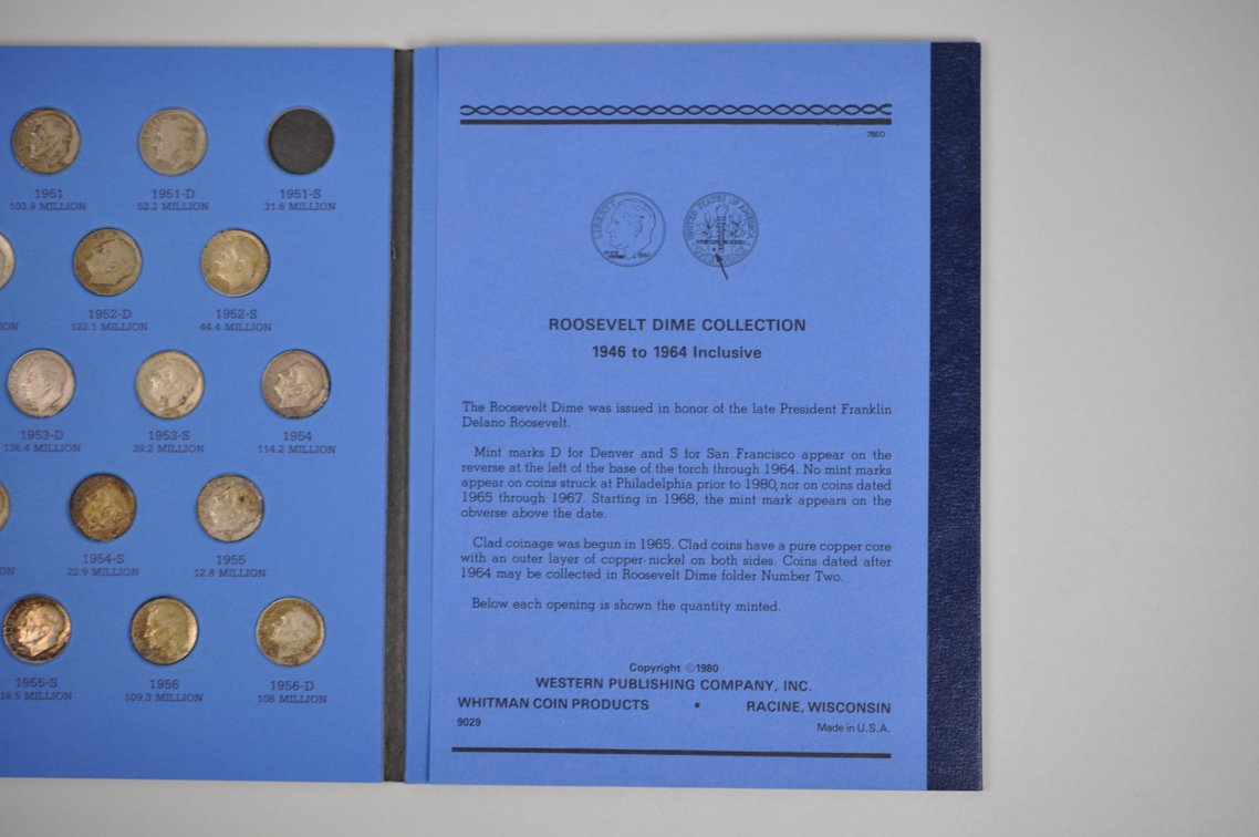 1946-1964 Book of Rossevelt Dimes, photo 8 of 14