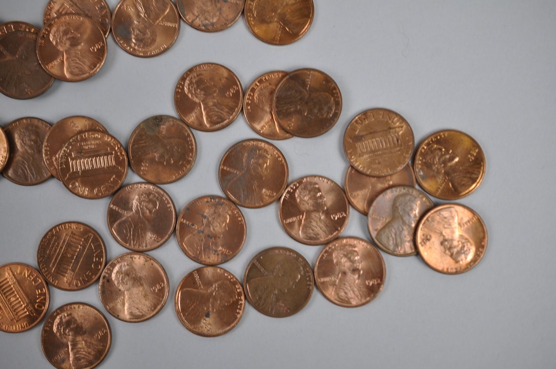 1959-1960 and 1982 AU/MS Pennies, photo 11 of 18
