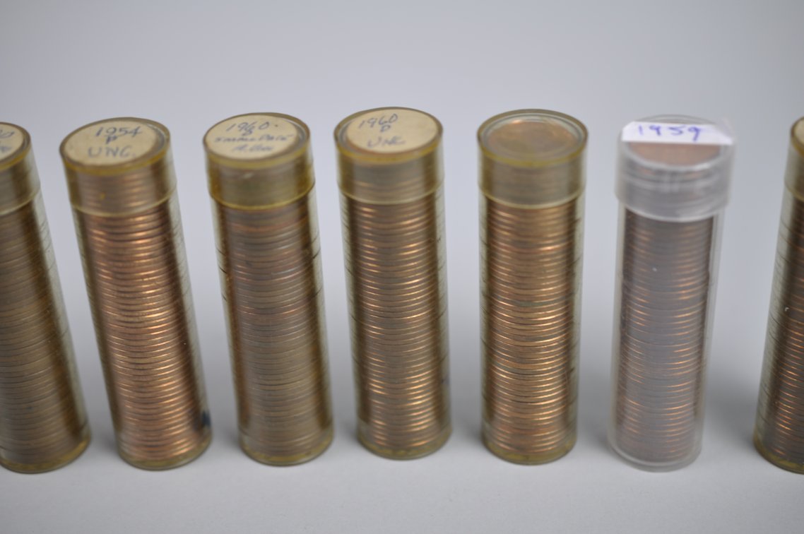 1959-1960 and 1982 AU/MS Pennies, photo 4 of 18
