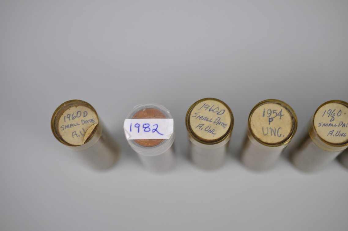 1959-1960 and 1982 AU/MS Pennies, photo 6 of 18