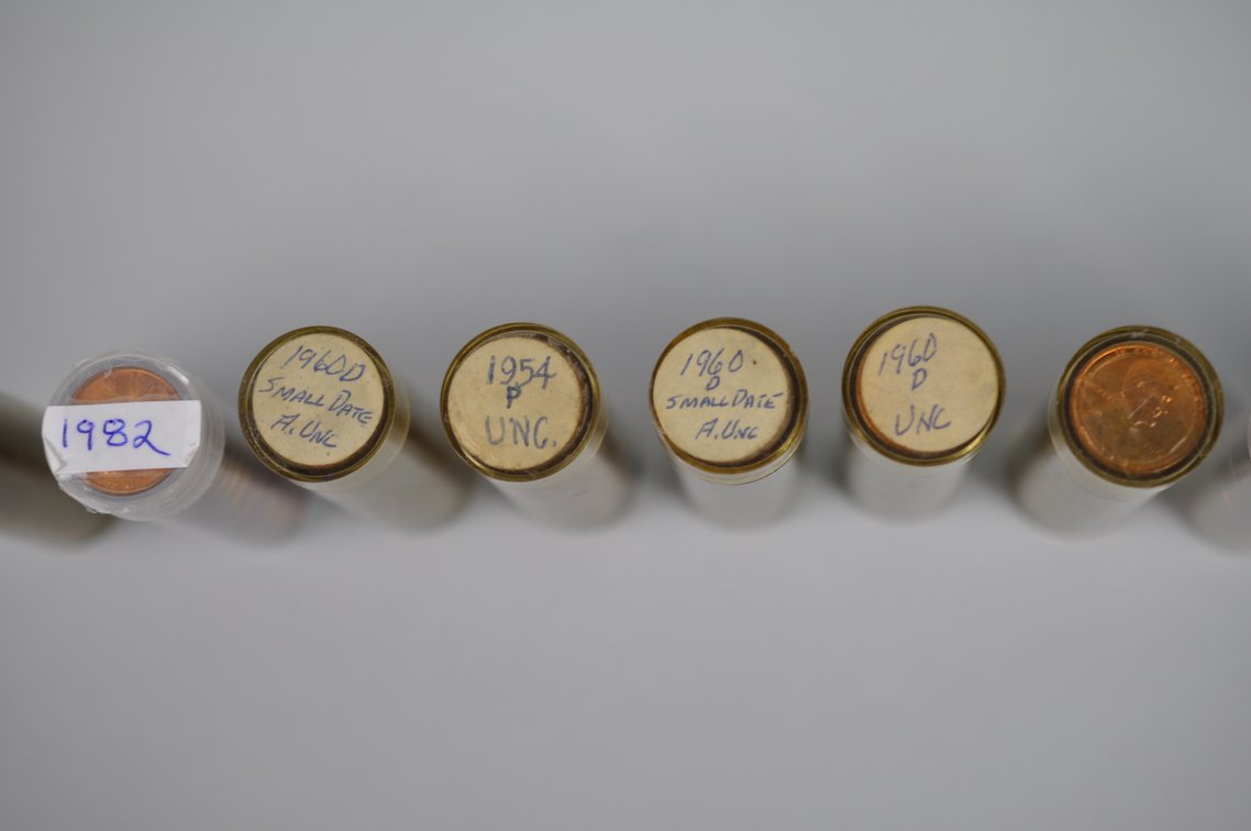 1959-1960 and 1982 AU/MS Pennies, photo 7 of 18