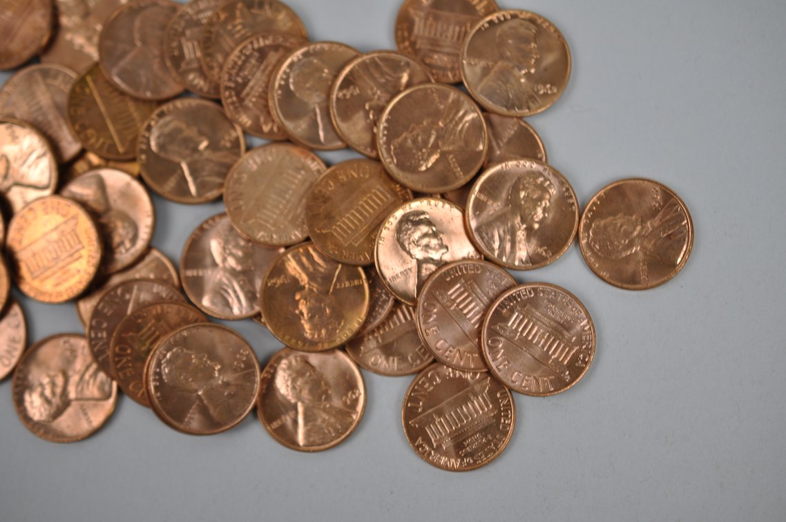 1961-1962 and 1970 B. UNC Lincoln Memorial Pennies, photo 6 of 15