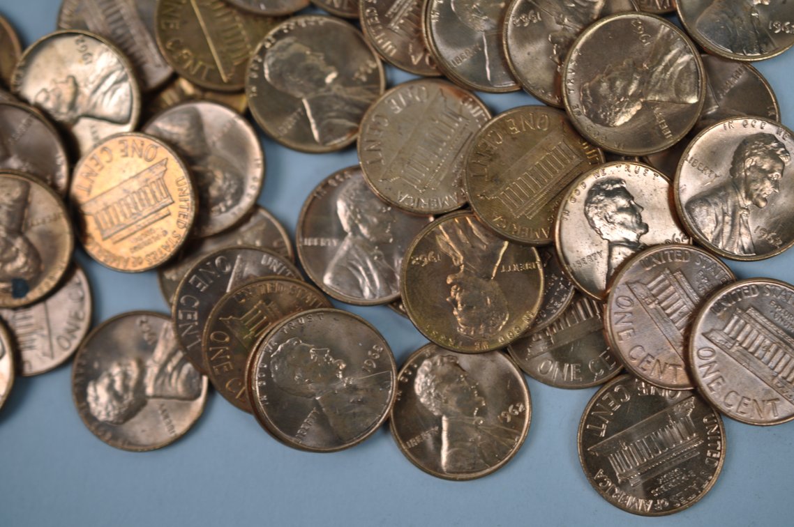1961-1962 and 1970 B. UNC Lincoln Memorial Pennies, photo 9 of 15