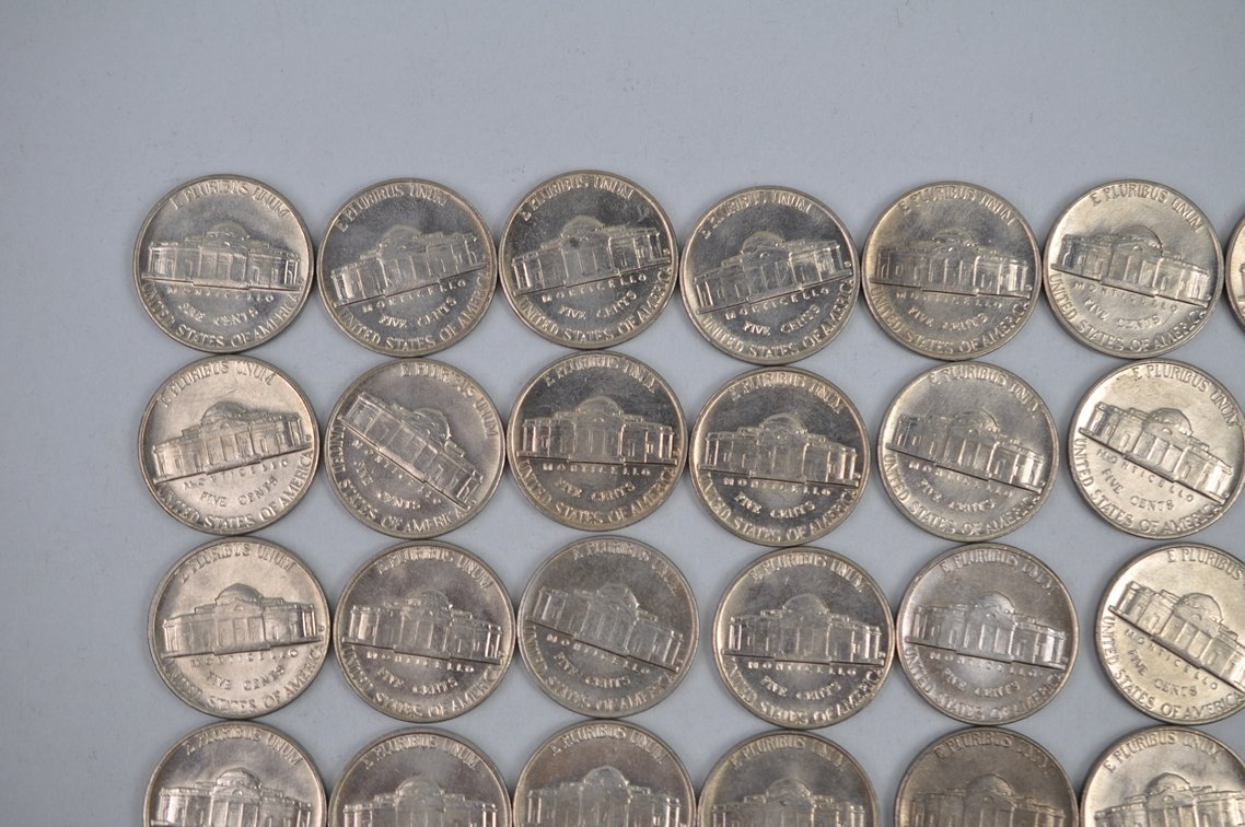 1960 Tube of Jefferson Nickels Denver, photo 7 of 10