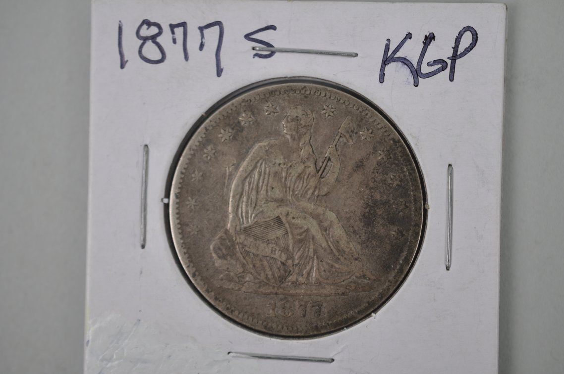 1877 Liberty Seated Half Dollar San Francisco, photo 3 of 6