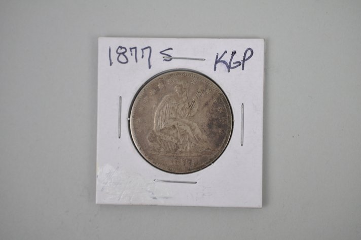 1877 Liberty Seated Half Dollar San Francisco
