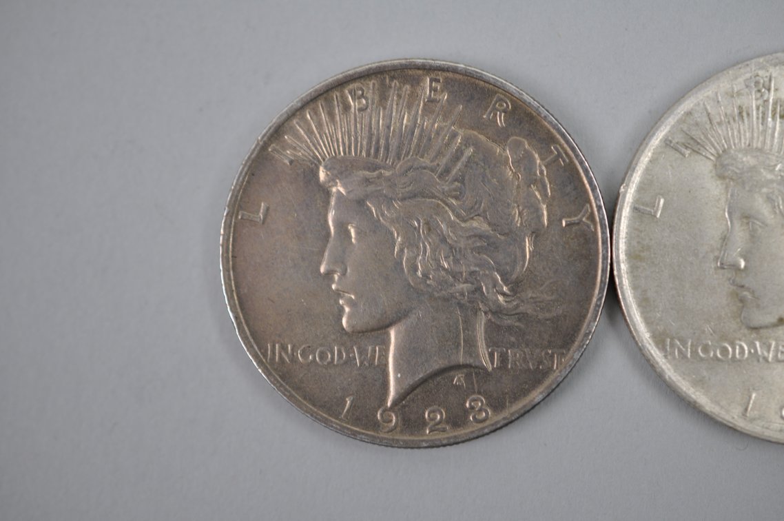 1922-1923 Peace Silver Dollars Philadelphia, photo 3 of 7