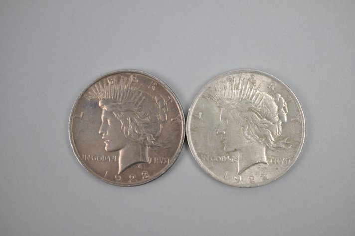 1922-1923 Peace Silver Dollars Philadelphia