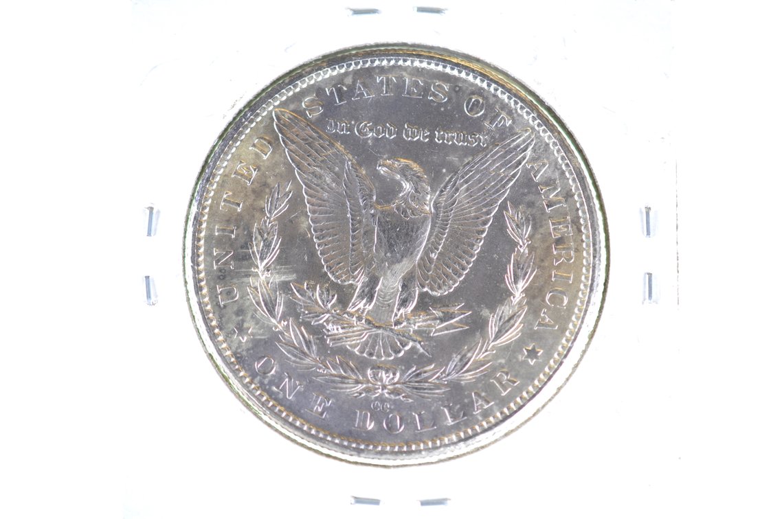 1882 Silver Morgan Dollar Carson City, photo 2 of 2