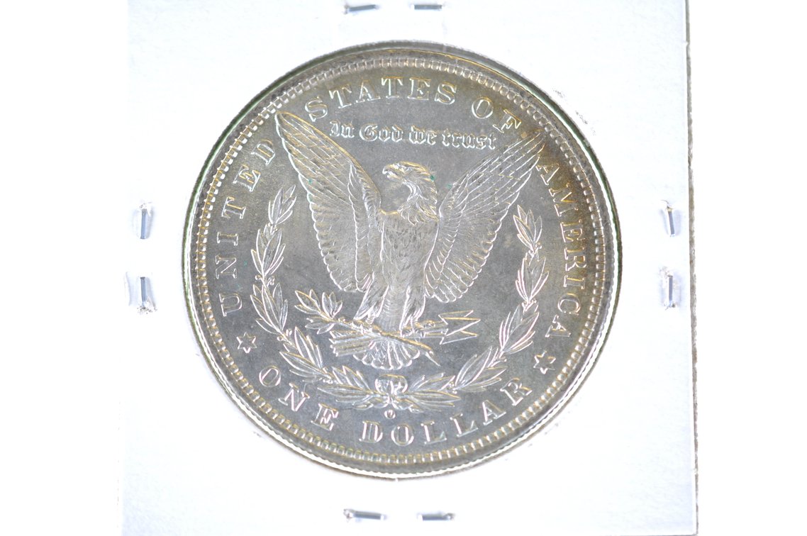 1880 Silver Morgan Dollar New Orleans, photo 2 of 2