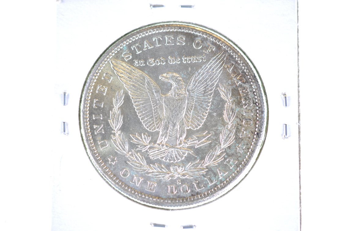 1889 Silver Morgan Dollar San Francisco, photo 2 of 2