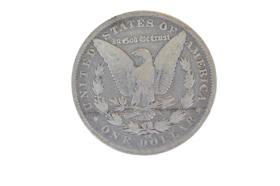 1891 Silver Morgan Dollar Carson City, photo 3 of 3