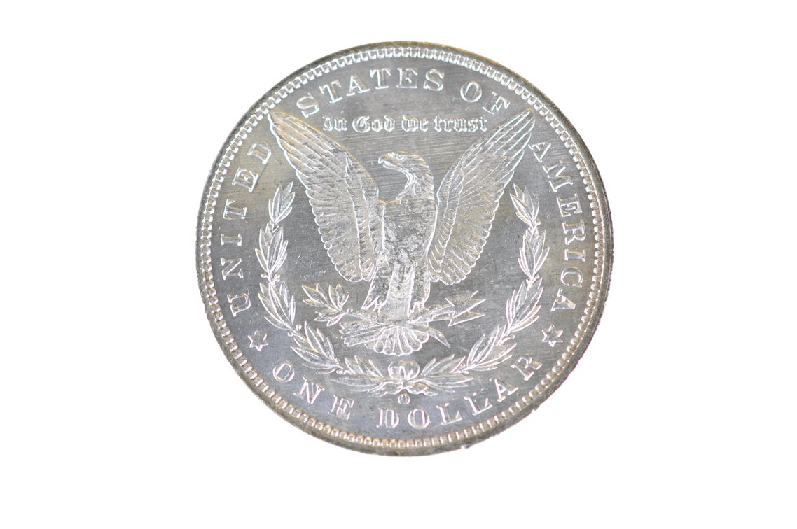 1891 Silver Morgan Dollar New Orleans, photo 2 of 2