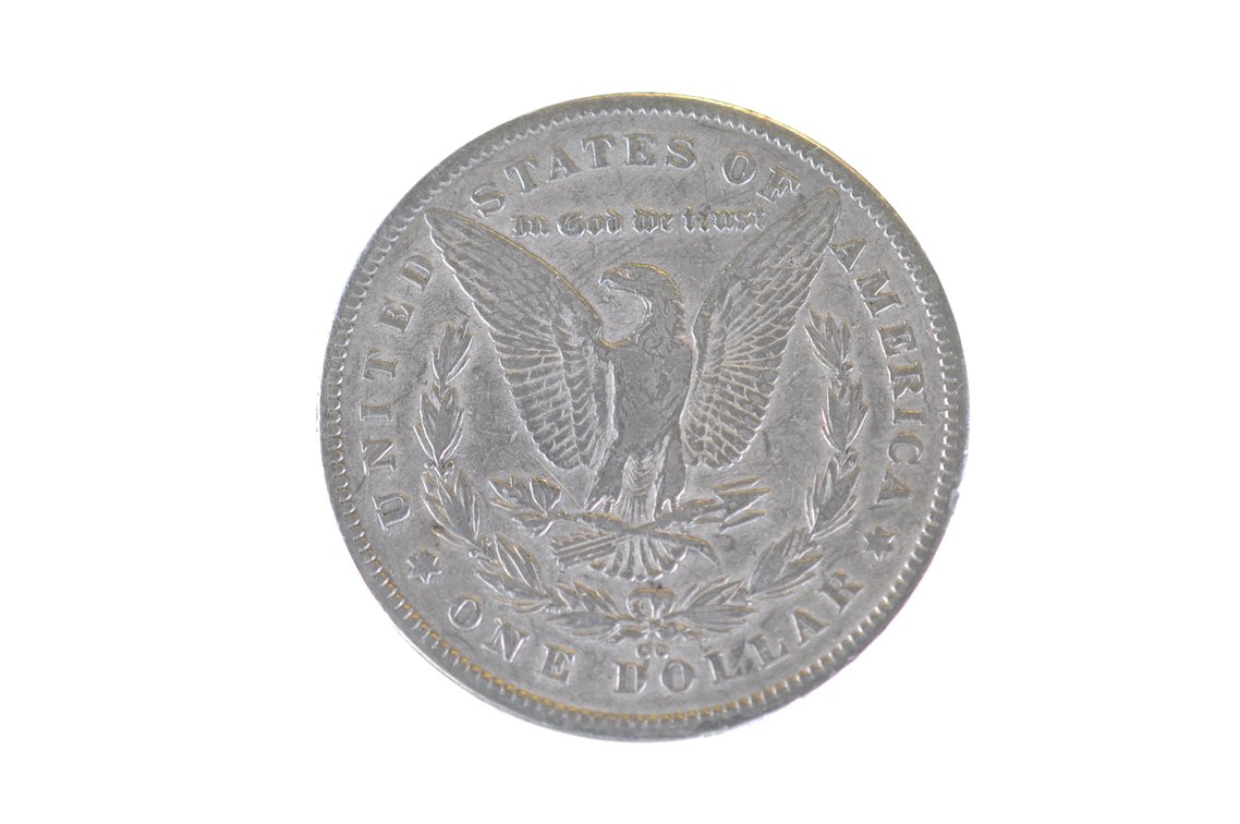 1878 Silver Morgan Dollar Carson City, photo 2 of 2