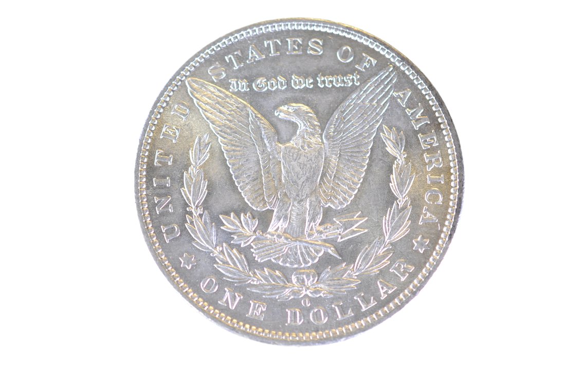 1879 Silver Morgan Dollar New Orleans, photo 2 of 3