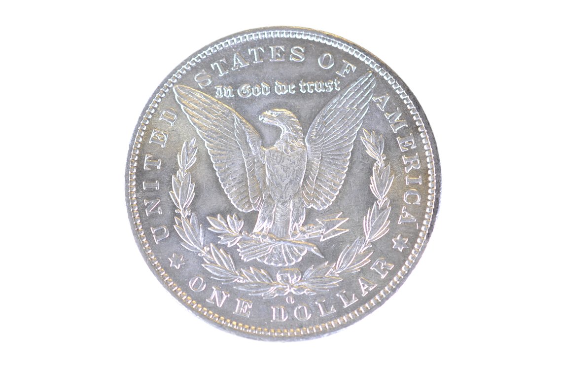 1879 Silver Morgan Dollar New Orleans, photo 3 of 3