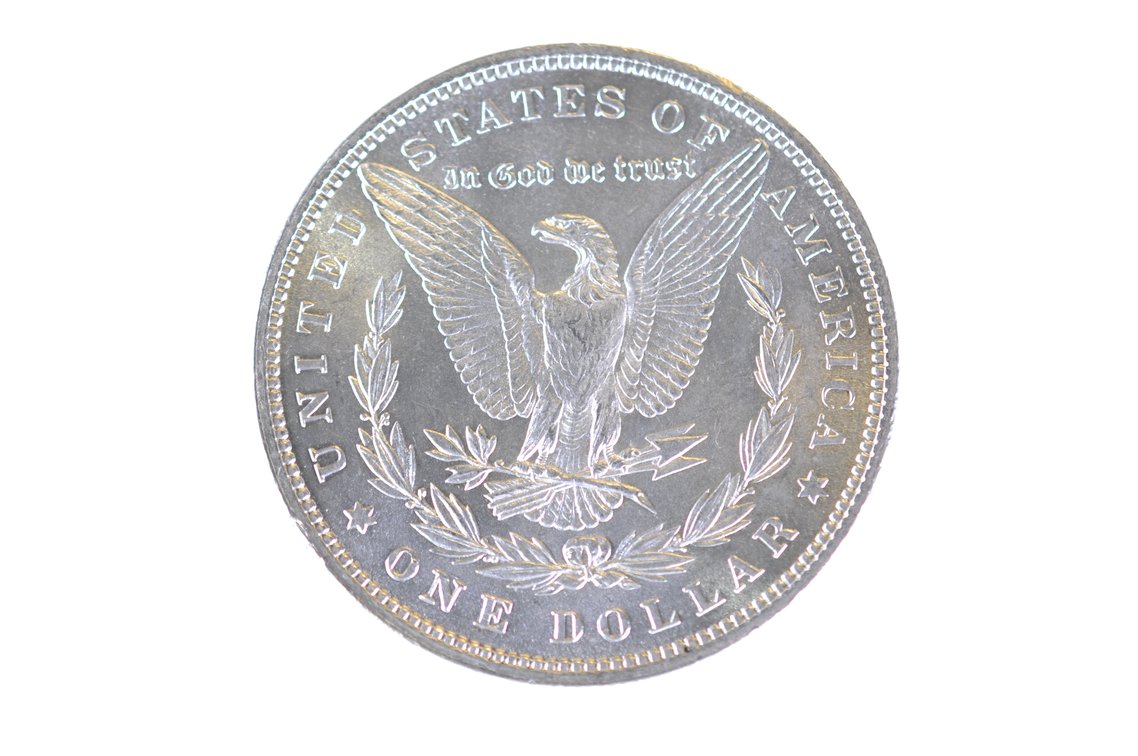 1880 Silver Morgan Dollar Philadelphia, photo 2 of 2