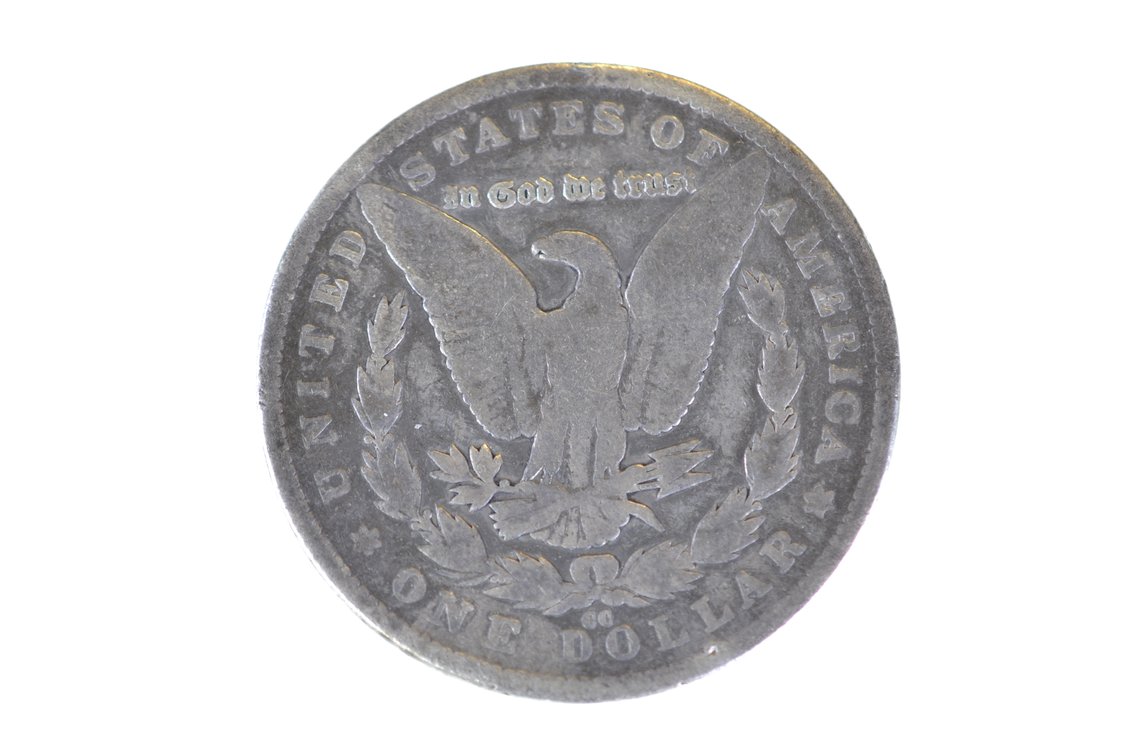 1881 Silver Morgan Dollar Carson City, photo 2 of 2