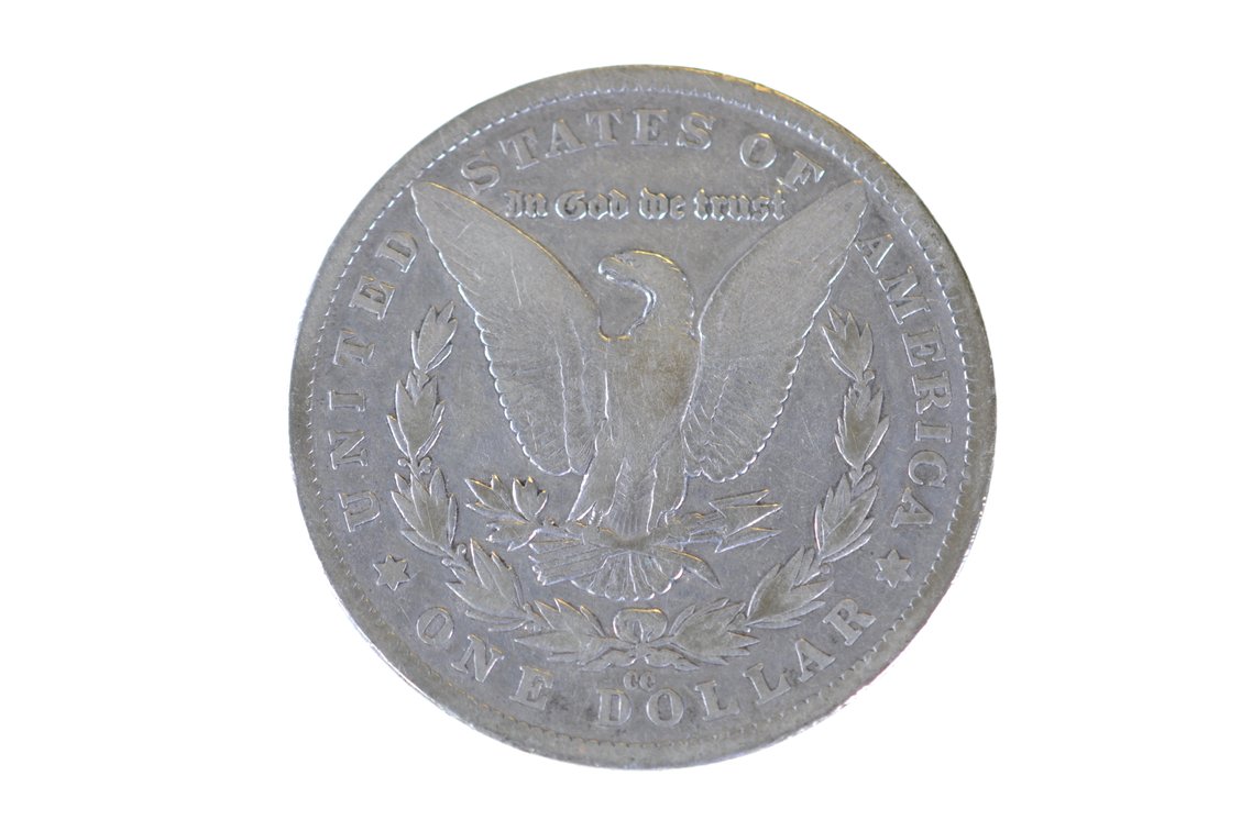 1882 Silver Morgan Dollar Carson City, photo 2 of 2