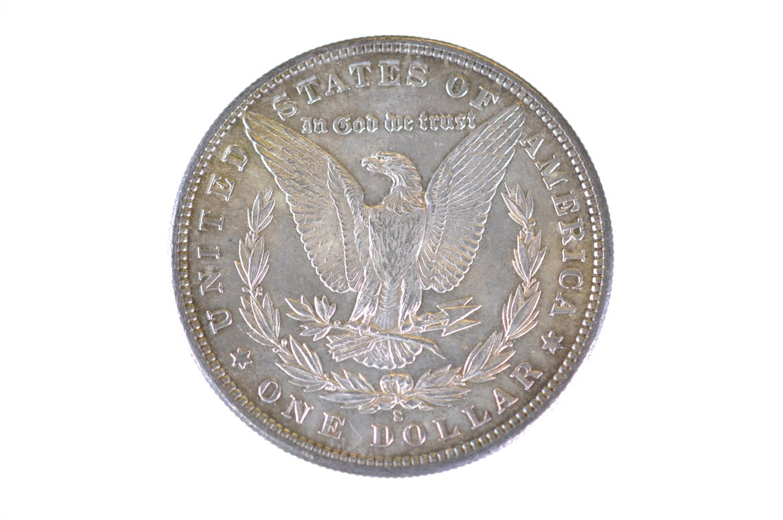 1881 Silver Morgan Dollar San Francisco, photo 2 of 2