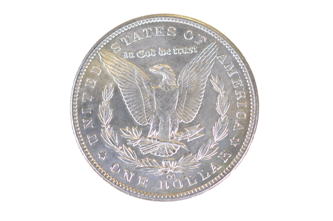 1883 Silver Morgan Dollar Carson City, photo 2 of 2