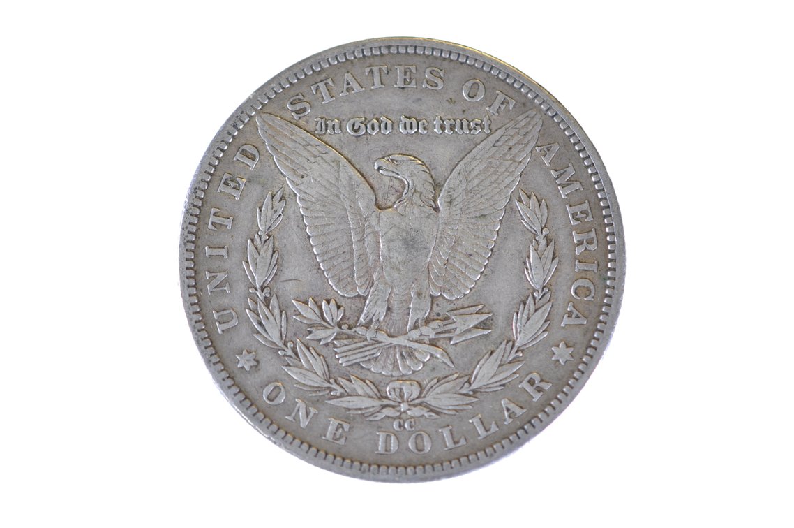 1884 Silver Morgan Dollar Carson City, photo 2 of 2