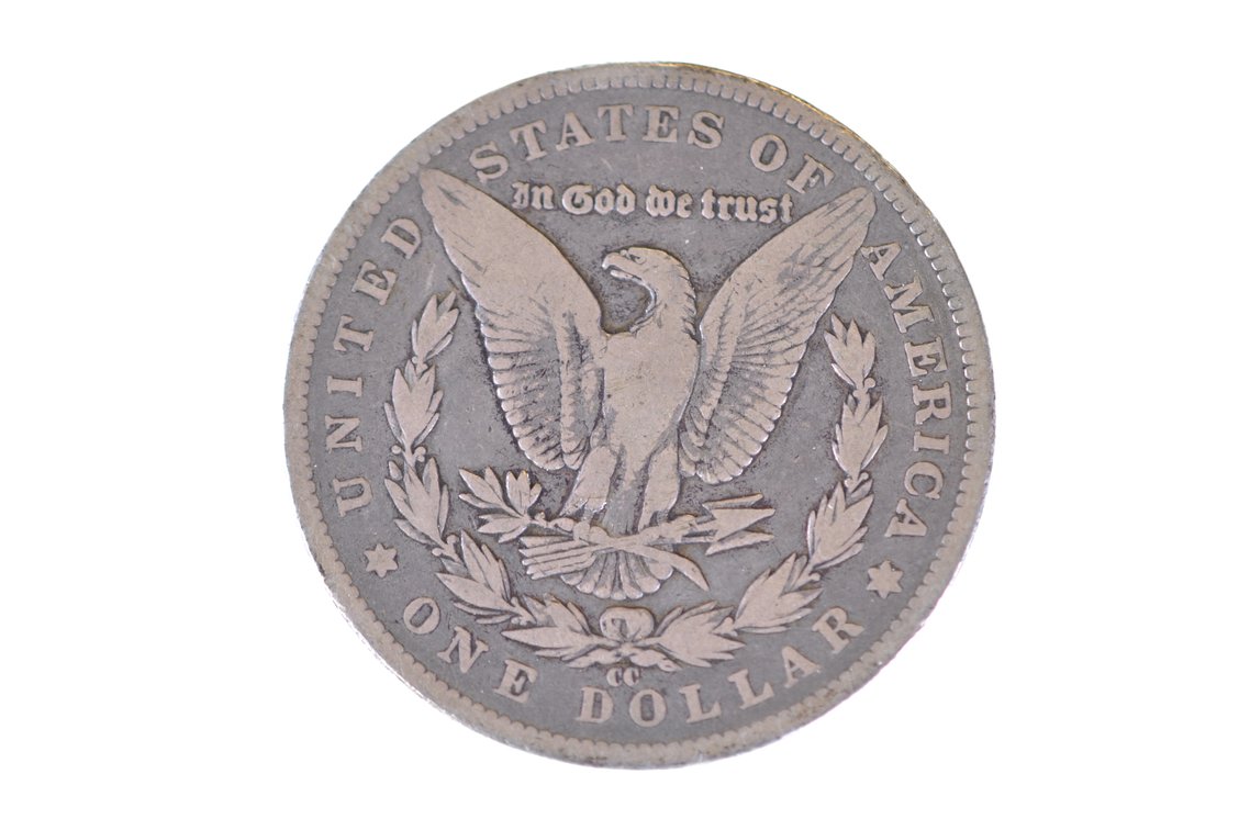 1885 Silver Morgan Dollar Carson City, photo 2 of 2