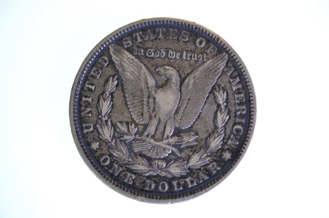 1887 Silver Morgan Dollar Philadelphia, photo 2 of 2