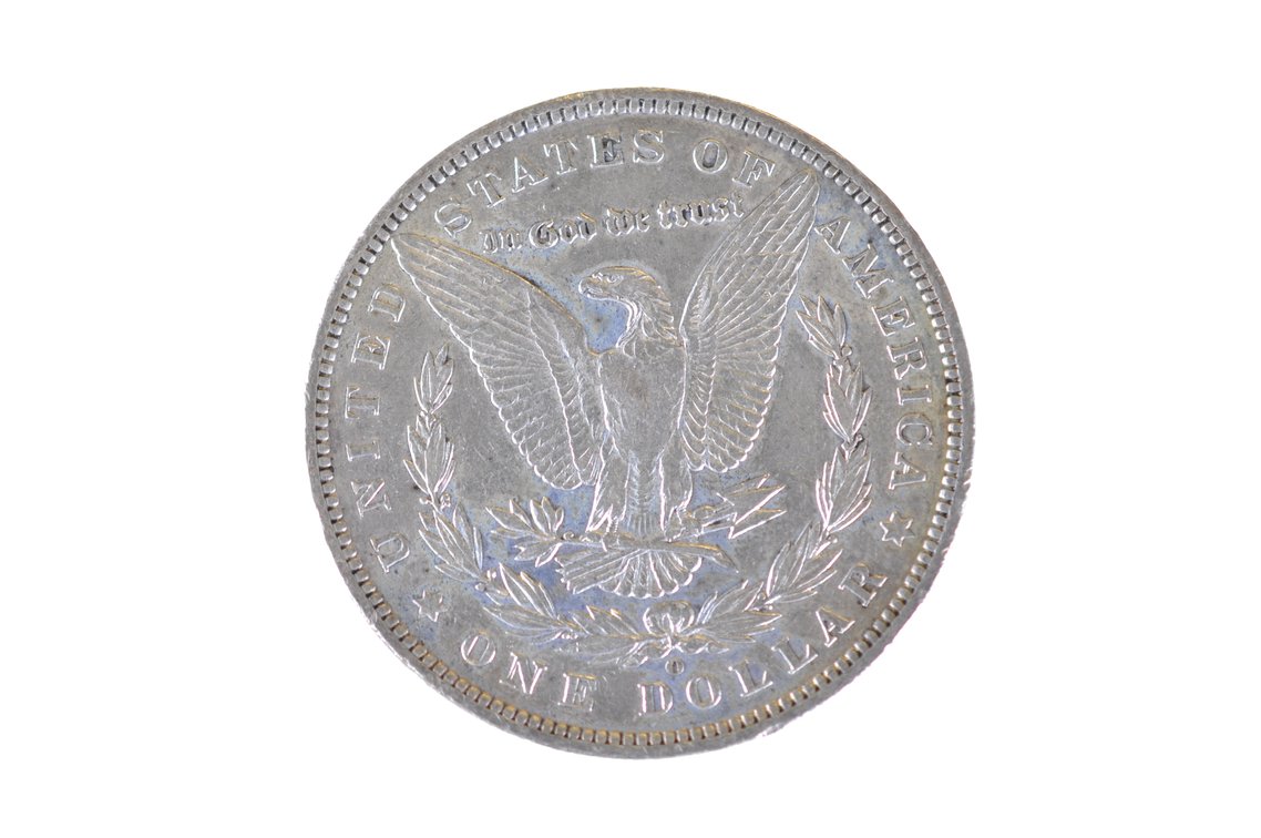 1887 Silver Morgan Dollar New Orleans, photo 2 of 2