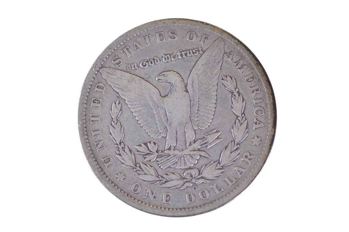 1886 Silver Morgan Dollar New Orleans, photo 2 of 2